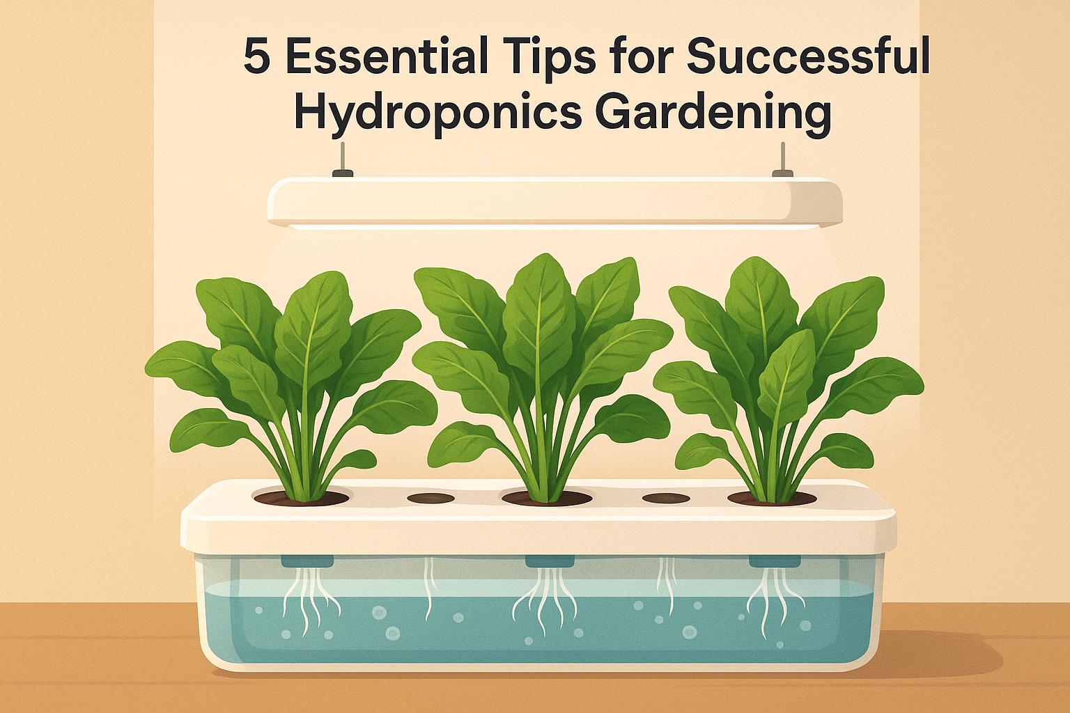 5 Tips for Hydroponic Gardening