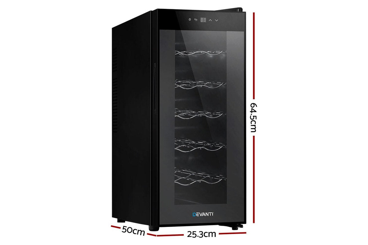 Devanti temperature controlled cool storage cabinet with dimensions