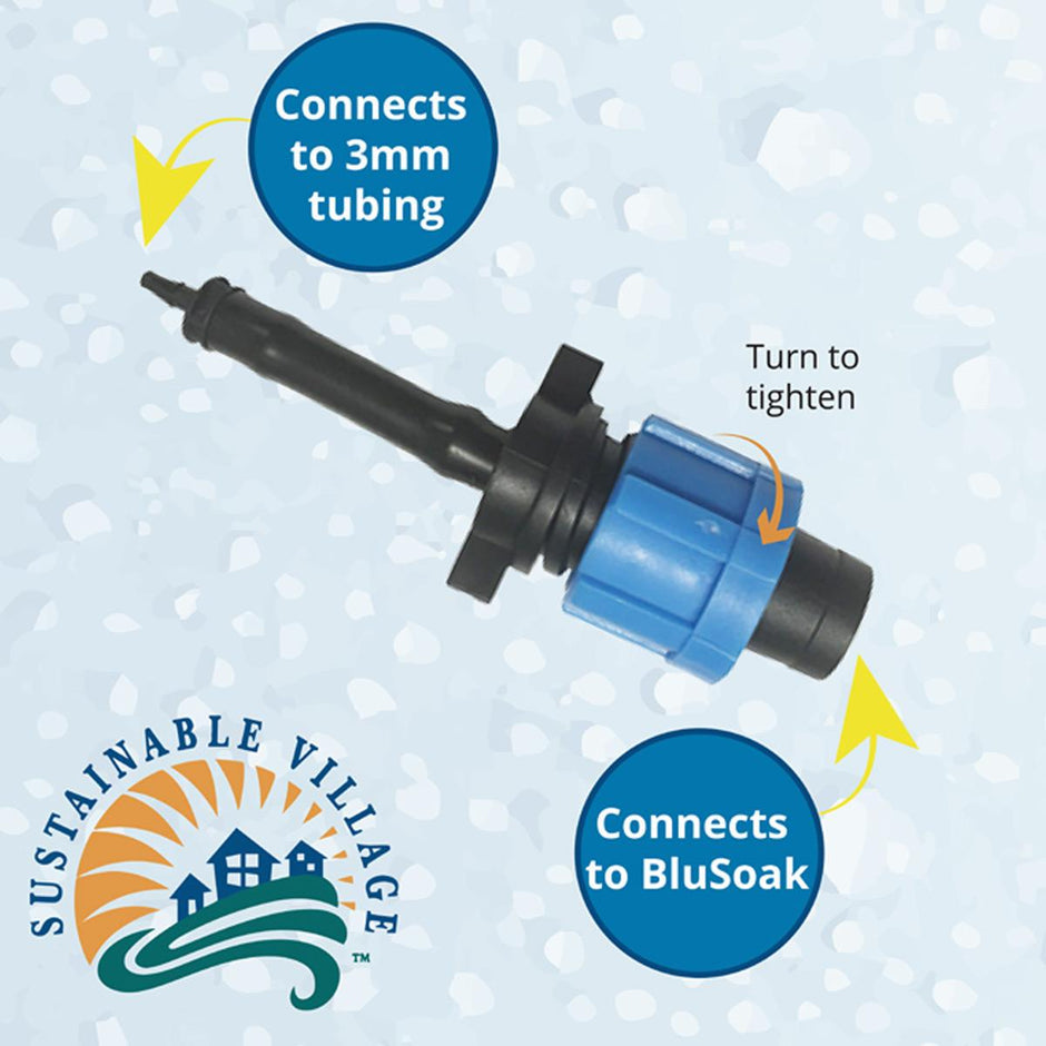 BluSoak Drip Tape to 3mm Blumat Adapter