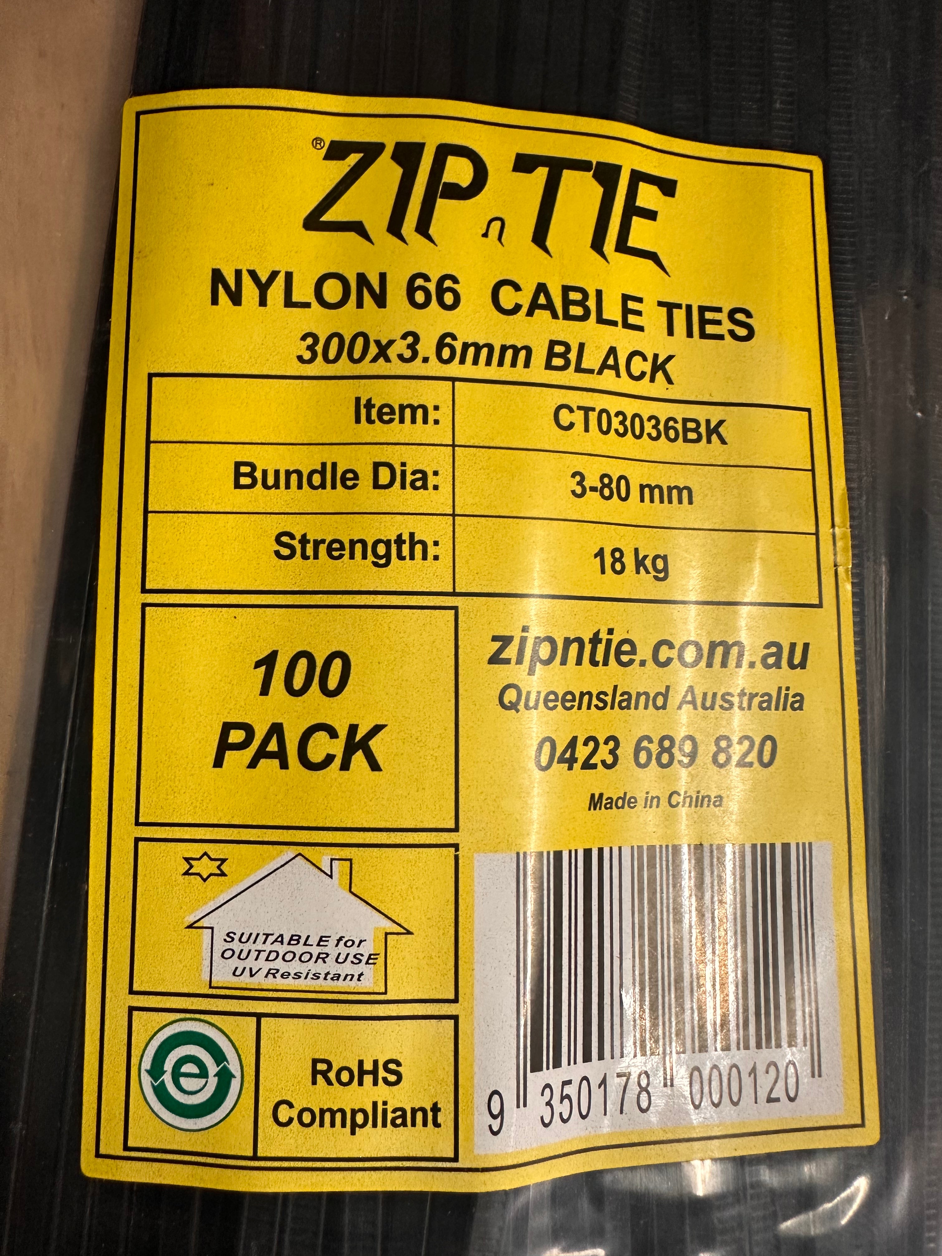 Cable Ties Pack of 100
