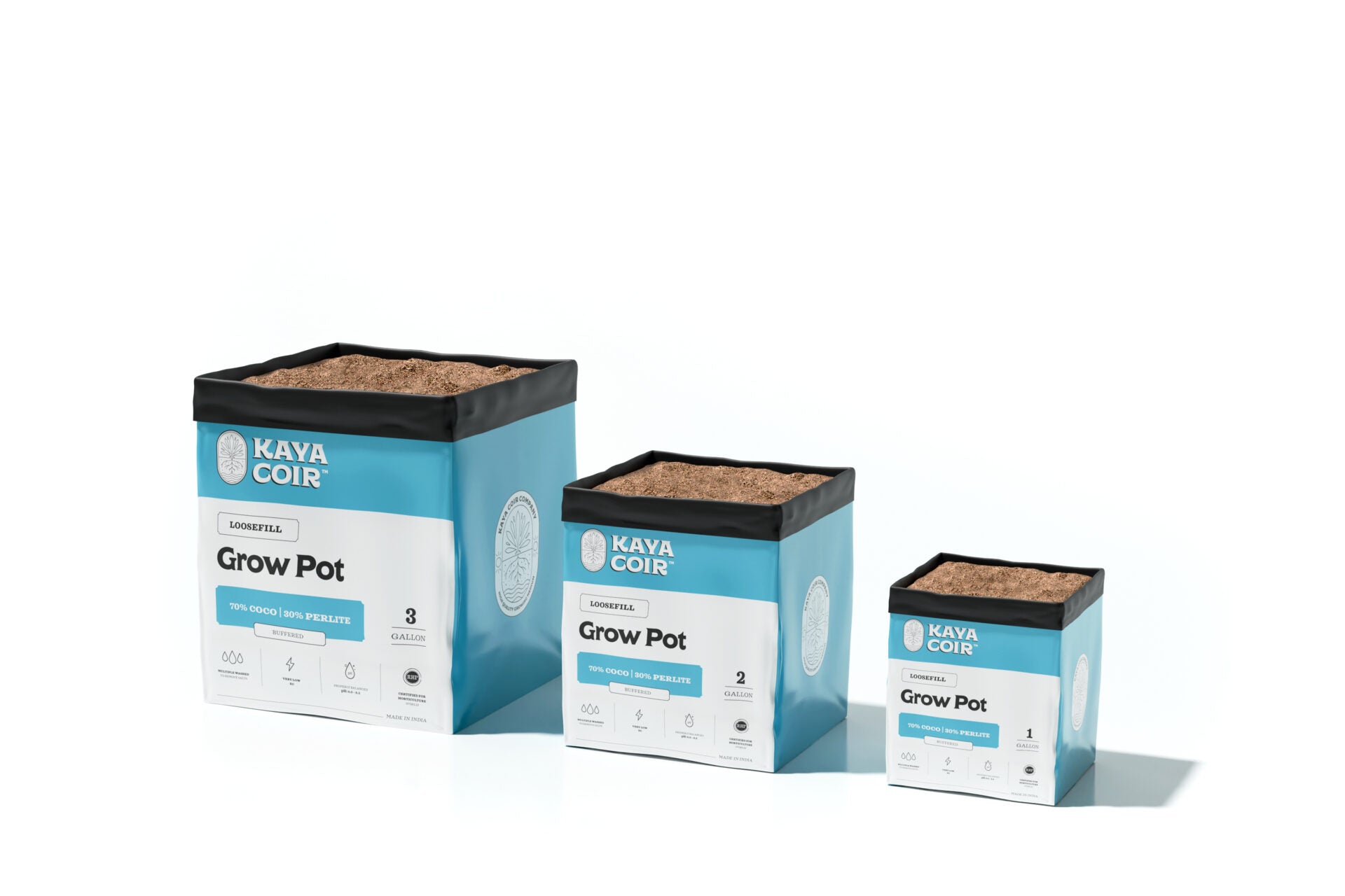 Kaya Coir Loose Fill 70/30 Coco Perlite Grow Bags – RHP Certified Hydroponic Media