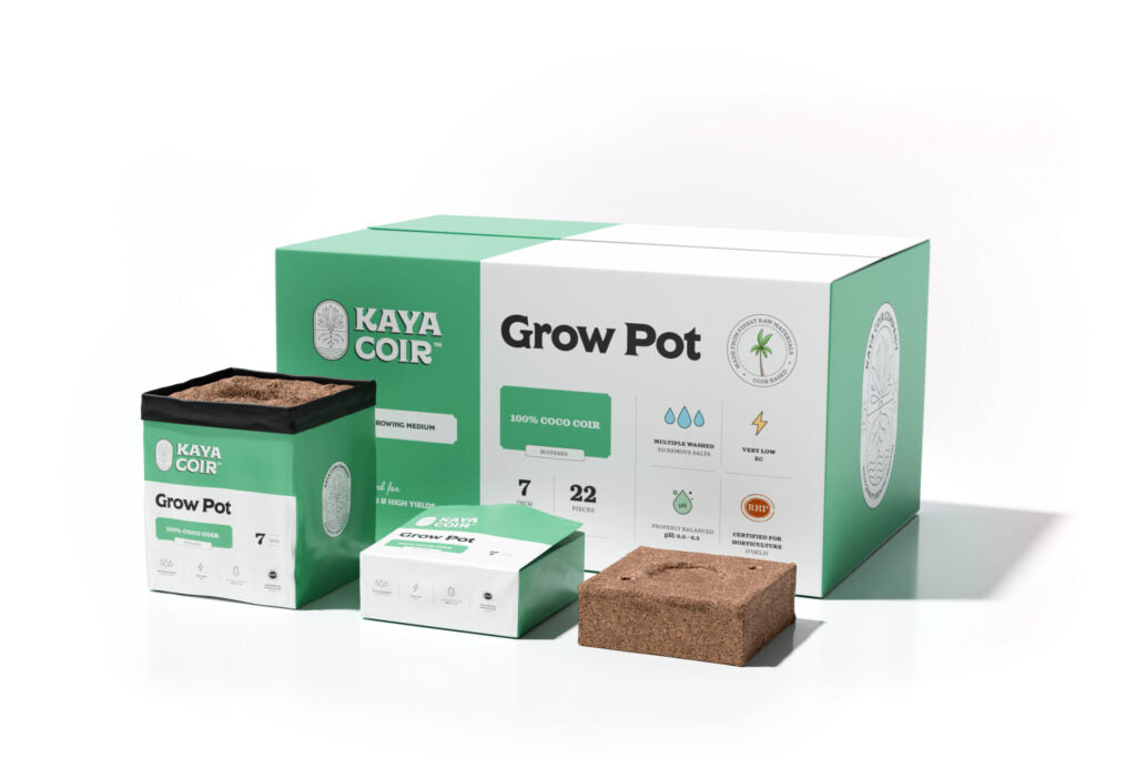 Kaya Coir Compressed Grow Pot