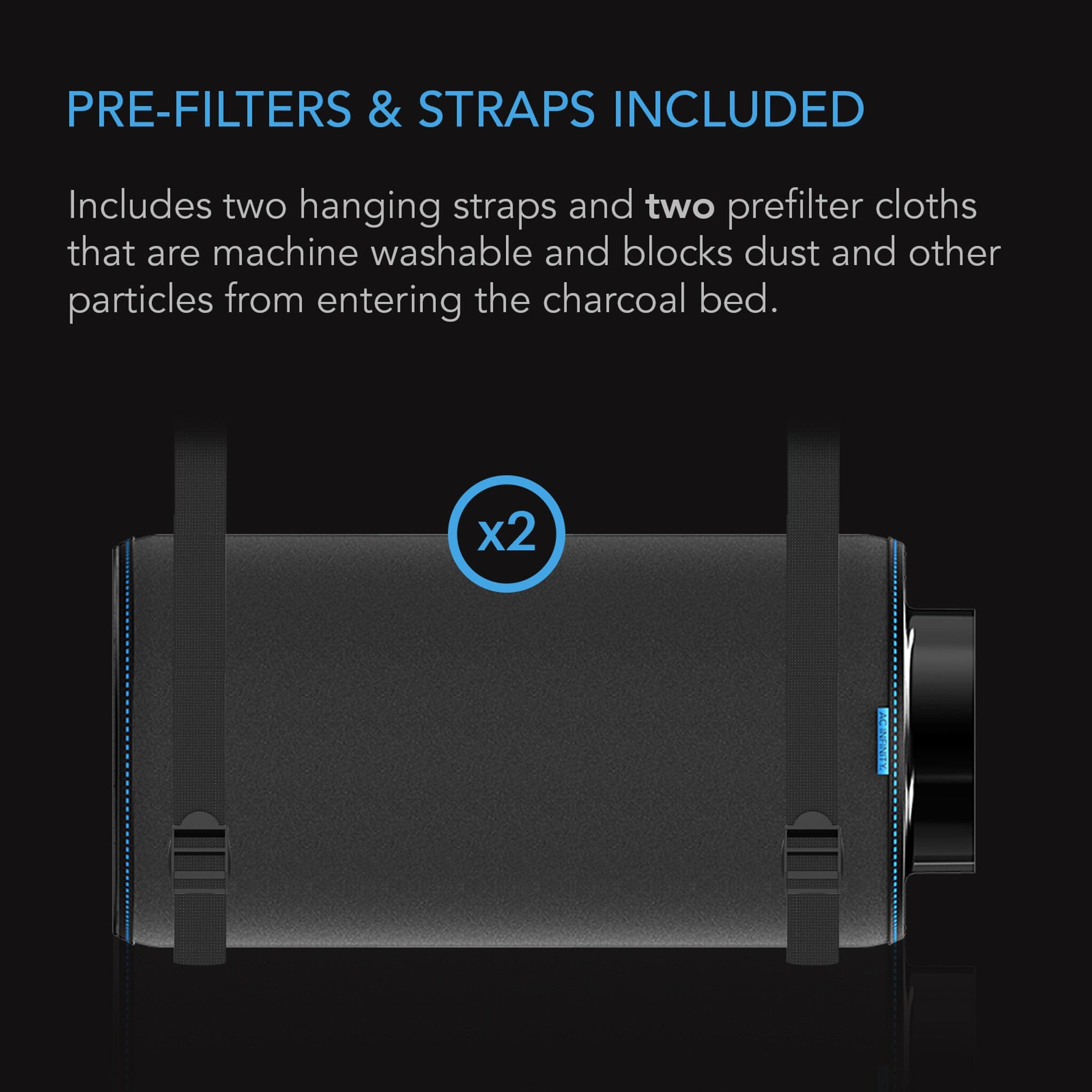 AC Infinity Australian Charcoal Duct Carbon Filter