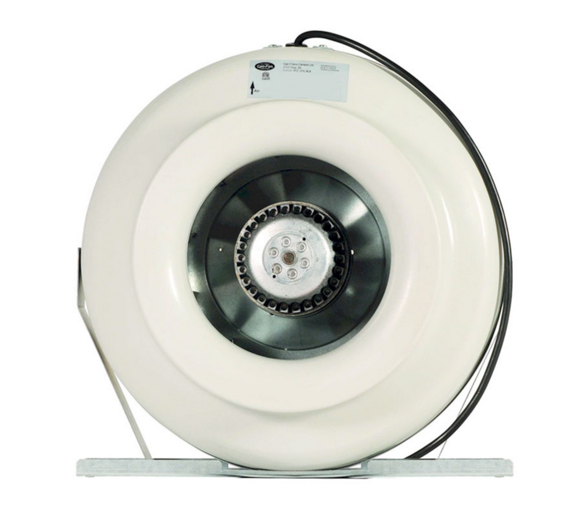 Can-Fan RS mixed-flow inline fan with galvanised steel housing for efficient grow tent ventilation and hydroponic climate control.
