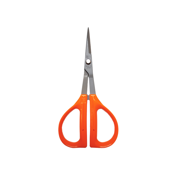 Chikamasa B500SF Japanese trimming scissors feature sharp 35 mm stainless steel blades, fluorine coating and a lightweight ergonomic grip.