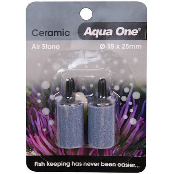 Aqua One Air Stone Ceramic 25x15mm 2pk