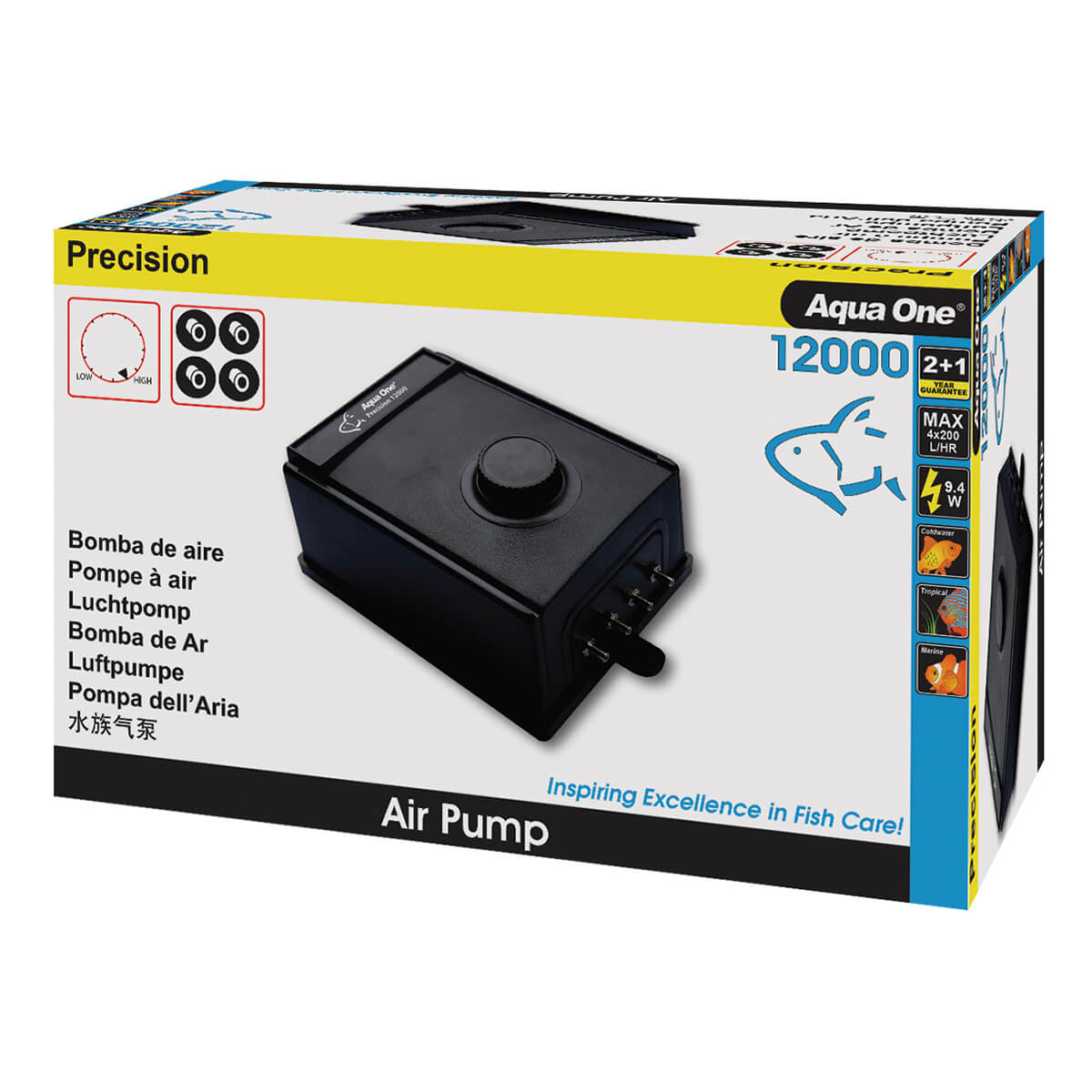 Aqua One Precision Air Pump SR12000 - 1900 L