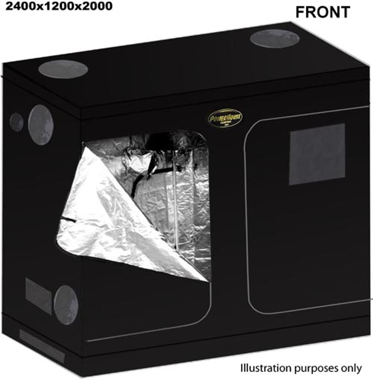 grow tent 120 x 60 x 200 Powerhouse Indoor Grow Tent for Maximum Crop Yields