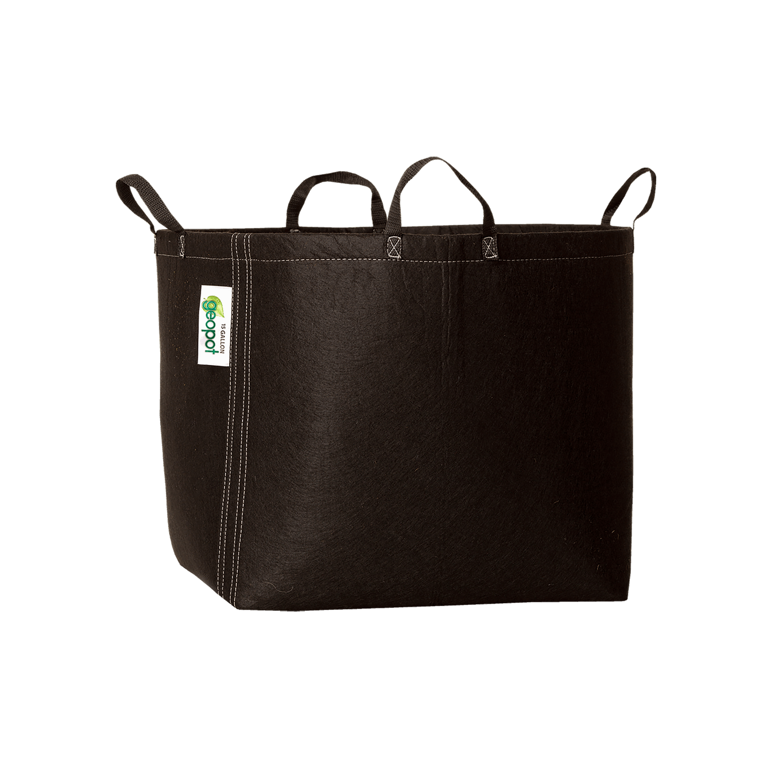GeoPot premium fabric grow pot with breathable geotextile fabric and reinforced handles for healthier root development and improved plant growth.