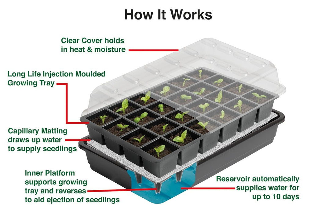 Garland 24 Cell Self Watering Propagator