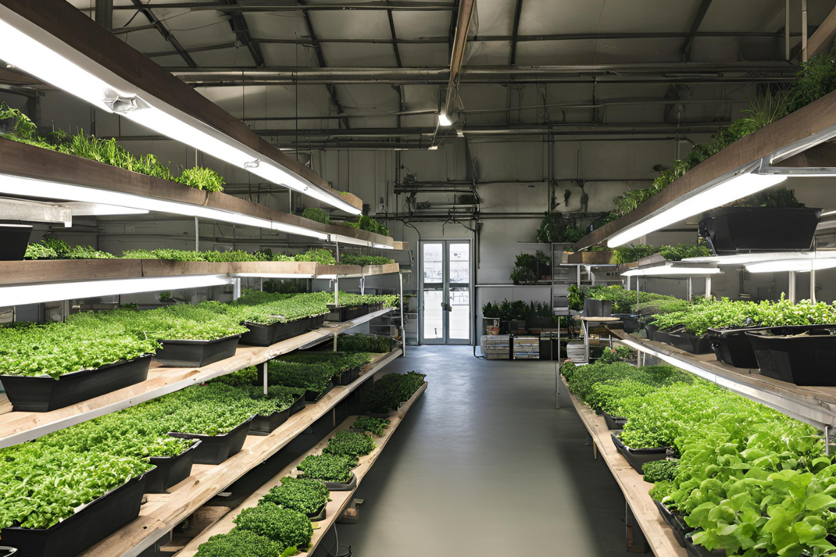 hydroponic indoor garden setup