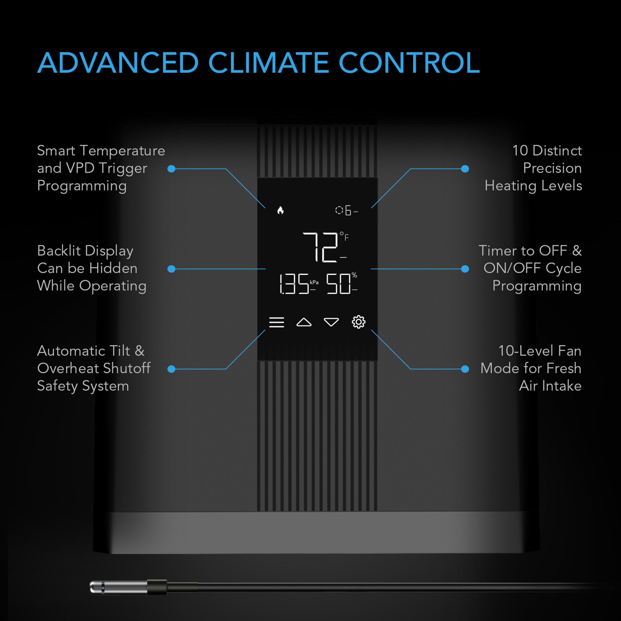 AC Infinity Thermoforge T3 | Environmental Plant Heater