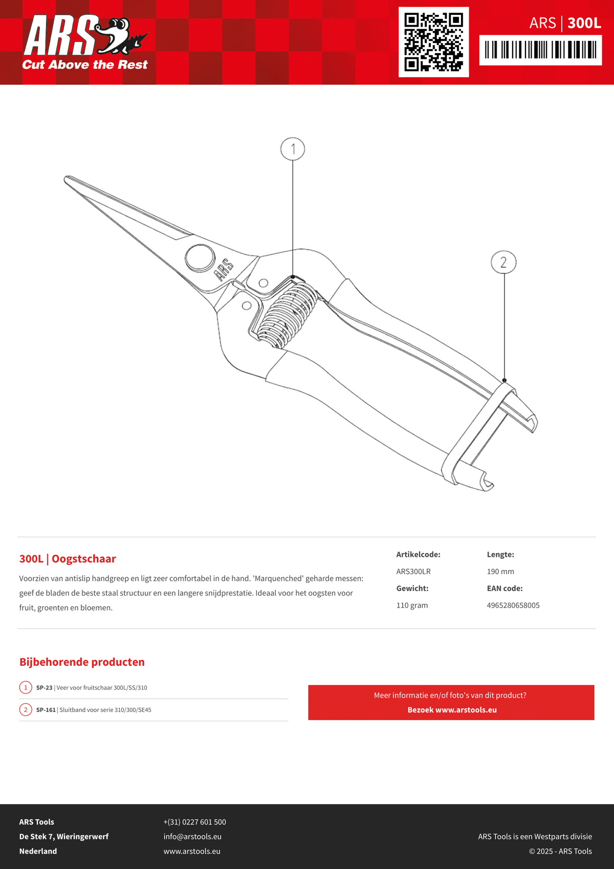 ARS Long Nose Pruner AR300L