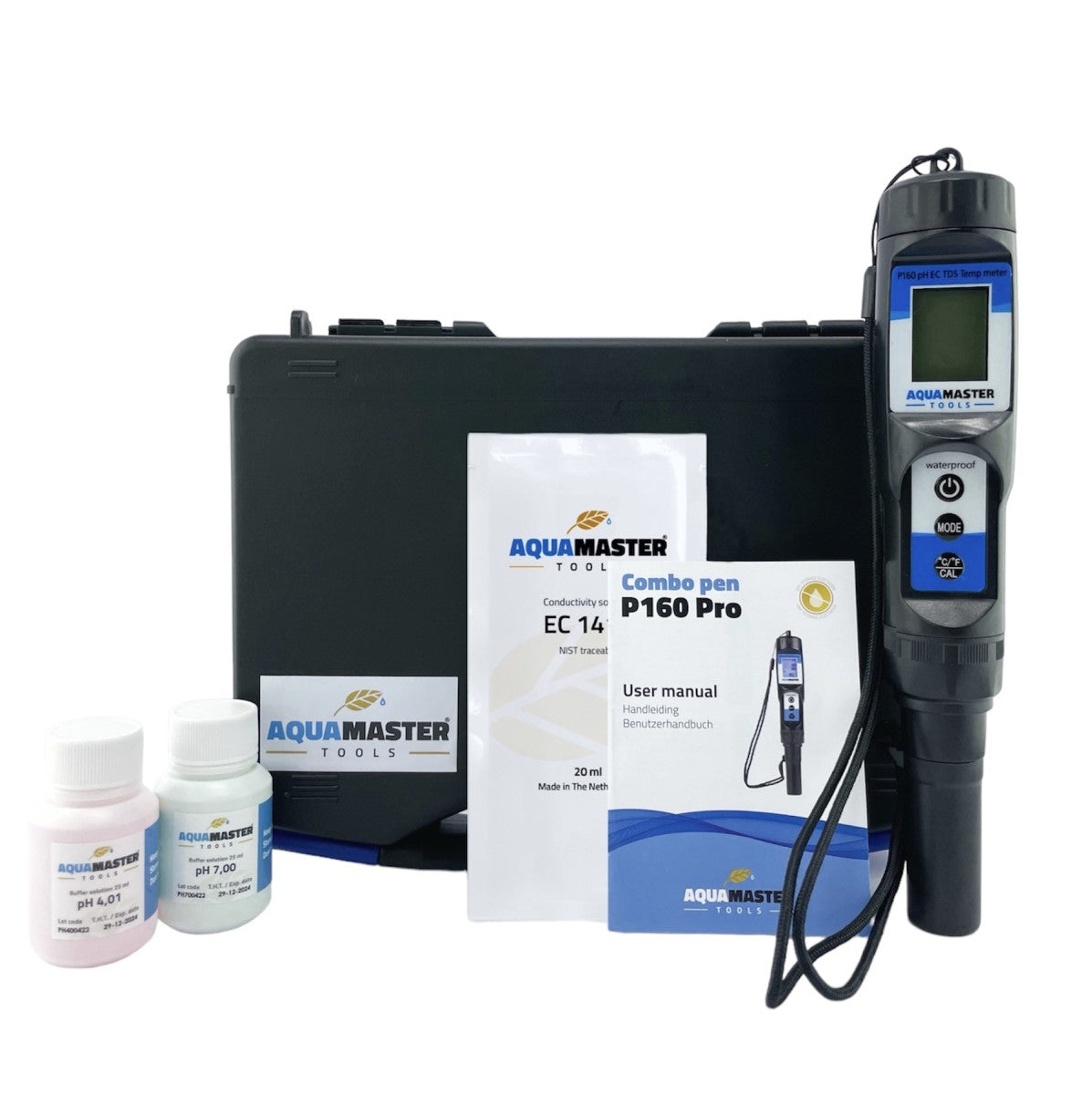 AquaMaster P160 Pro Combo Pen | PH / EC / PPM / TDS / Temp Meter