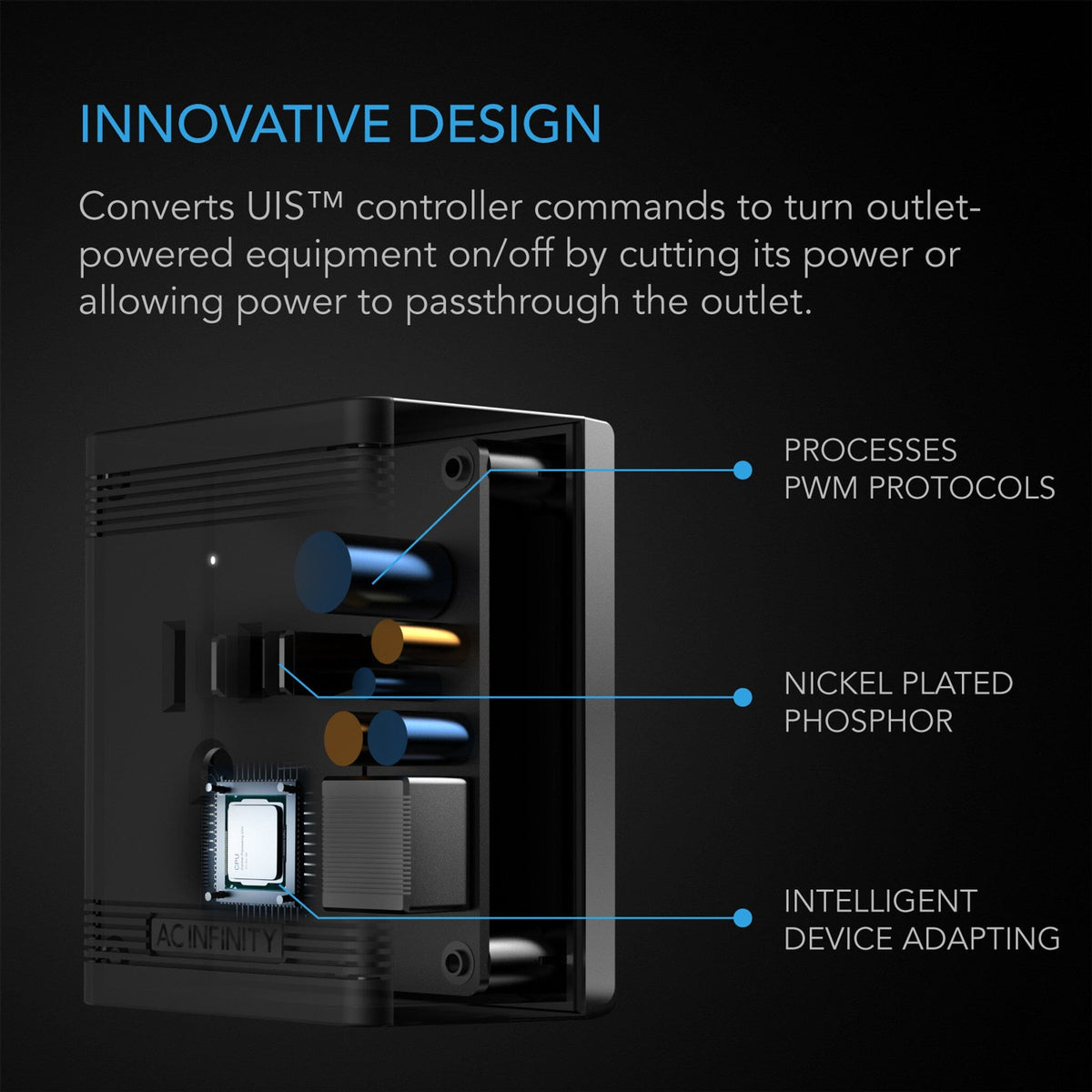 AC Infinity UIS Control Plug | Control Outlet Powered Equipment