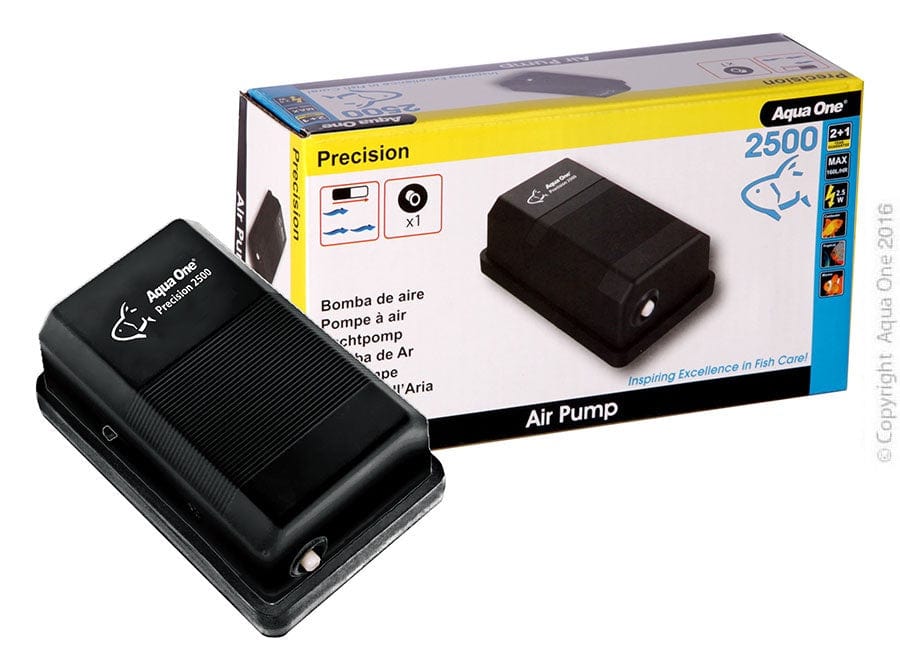 Aqua One Precision Air Pump Twin Outlet SR7500 (360L/hr)